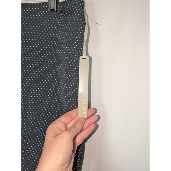 Kenar Skirt 4 Women's Blue Polka Dot Straight Skirt Career Wear Wear to Work - Picture 2 of 6